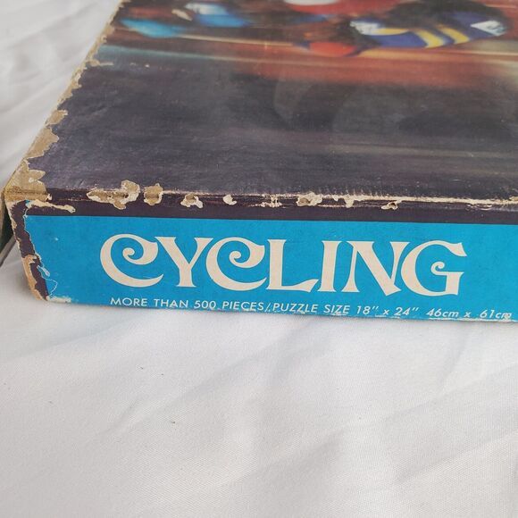 Eaton 1978 Puzzle "Cycling" 500 Missing One Piece 18"x24"  Treasure Collection - Picture 10 of 15
